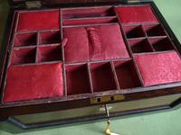 Large Inlaid Rosewood Jewellery – Work Box + Tray c.1840 (10 of 12) Large Inlaid Rosewood Jewellery – Work Box + Tray c.1840 (10 of 12)