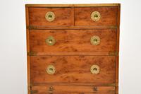 Antique Yew Wood Military Campaign Chest of Drawers (3 of 13) Antique Yew Wood Military Campaign Chest of Drawers (3 of 13)