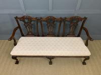 Mahogany Chippendale Style Triple Chair Back Settee (3 of 18) Mahogany Chippendale Style Triple Chair Back Settee (3 of 18)