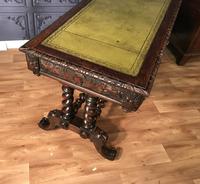 Victorian Carved Oak Desk Library Table (12 of 25) Victorian Carved Oak Desk Library Table (12 of 25)