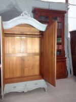 Painted French Carved Armoire in Plummet Grey (6 of 6) Painted French Carved Armoire in Plummet Grey (6 of 6)