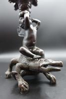 Mid 19th Century Bronze Figure of a Putti Astride a Cayman (3 of 6) Mid 19th Century Bronze Figure of a Putti Astride a Cayman (3 of 6)