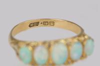 Antique 18ct Gold Opal & Diamond Ring Five Stone Ornate Ring Hallmarked Birmingham 1922 (6 of 9) Antique 18ct Gold Opal & Diamond Ring Five Stone Ornate Ring Hallmarked Birmingham 1922 (6 of 9)