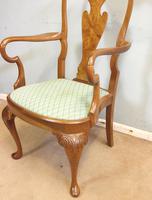Set of Eight Queen Anne Style Walnut Dining Chairs (10 of 15) Set of Eight Queen Anne Style Walnut Dining Chairs (10 of 15)