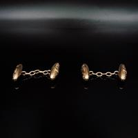 Antique Boxed Edwardian 9ct Gold Engraved Fancy Cufflinks (6 of 7) Antique Boxed Edwardian 9ct Gold Engraved Fancy Cufflinks (6 of 7)