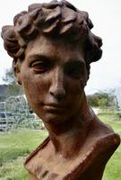 Weathered Cast Iron Statue of Michelangelo's David (7 of 8) Weathered Cast Iron Statue of Michelangelo's David (7 of 8)