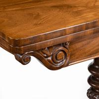Companion Pair of William IV Flame Mahogany Card Tables (7 of 13) Companion Pair of William IV Flame Mahogany Card Tables (7 of 13)