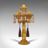 Pair of Antique Candelabra, English, Glass, Candle Stand, Victorian c.1890 (3 of 12) Pair of Antique Candelabra, English, Glass, Candle Stand, Victorian c.1890 (3 of 12)