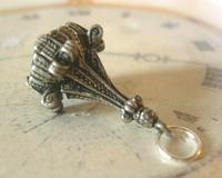 Vintage Pocket Watch Chain Fob 1950 Large Silver Nickel & Green Stone Victorian Revival Fob (4 of 10) Vintage Pocket Watch Chain Fob 1950 Large Silver Nickel & Green Stone Victorian Revival Fob (4 of 10)