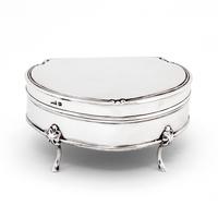 Antique Walker & Hall Shaped Silver Jewellery Box (2 of 6) Antique Walker & Hall Shaped Silver Jewellery Box (2 of 6)