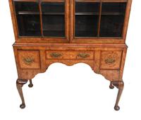 Antique Walnut Cabinet Bookcase Queen Anne Domed (2 of 11) Antique Walnut Cabinet Bookcase Queen Anne Domed (2 of 11)