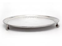 William Hutton & Sons Victorian Silver Plated Salver on Claw and Ball Feet (3 of 4) William Hutton & Sons Victorian Silver Plated Salver on Claw and Ball Feet (3 of 4)