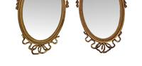 Rare Pair of 19th Century Oval Giltwood Mirrors in the Manner of Adams (3 of 4) Rare Pair of 19th Century Oval Giltwood Mirrors in the Manner of Adams (3 of 4)