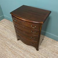 Small Edwardian Mahogany Antique Bow Fronted Chest of Drawers (7 of 8) Small Edwardian Mahogany Antique Bow Fronted Chest of Drawers (7 of 8)