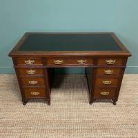 Stunning Victorian Maple & Co Antique Oak Pedestal Desk (7 of 7) Stunning Victorian Maple & Co Antique Oak Pedestal Desk (7 of 7)