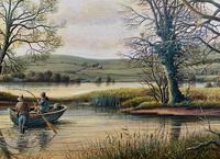 Fishing The River Ouse - Lovely Vintage North Yorkshire Riverscape Oil Painting (7 of 12) Fishing The River Ouse - Lovely Vintage North Yorkshire Riverscape Oil Painting (7 of 12)