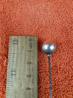 Antique Sterling Silver Ball Ended Hat Pin 8 Inches C1870 (5 of 5) Antique Sterling Silver Ball Ended Hat Pin 8 Inches C1870 (5 of 5)