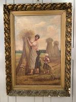 Antique French oil painting landscape harvest scene signed E Cornaud dated 1888 (7 of 10) Antique French oil painting landscape harvest scene signed E Cornaud dated 1888 (7 of 10)
