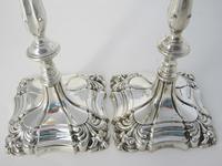 Pair of Goldsmiths & Silversmith George III Style Silver Candlesticks (6 of 8) Pair of Goldsmiths & Silversmith George III Style Silver Candlesticks (6 of 8)