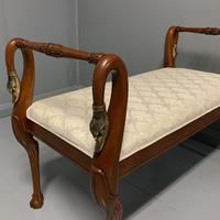 French mahogany and brass Swan neck piano stool (2 of 6) French mahogany and brass Swan neck piano stool (2 of 6)