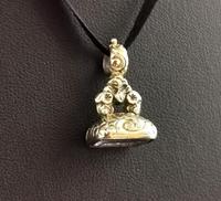 Antique Georgian Seal Fob Pendant, Rolled Gold & Quartz, Initial M (12 of 12) Antique Georgian Seal Fob Pendant, Rolled Gold & Quartz, Initial M (12 of 12)