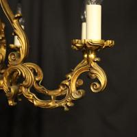 French Gilded Bronze 8 Light Rococo Chandelier c.1930 (3 of 10) French Gilded Bronze 8 Light Rococo Chandelier c.1930 (3 of 10)