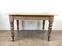 Antique Pine Farmhouse Kitchen Table with Drawer (2 of 13) Antique Pine Farmhouse Kitchen Table with Drawer (2 of 13)