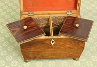Antique Rosewood Tea Caddy (15 of 15) Antique Rosewood Tea Caddy (15 of 15)