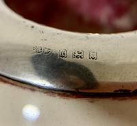Antique Globular Ceramic Match Strike Holder with Silver Rim (3 of 9) Antique Globular Ceramic Match Strike Holder with Silver Rim (3 of 9)