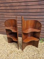 Pair of Late 19th Century Mahogany Corner Bedside Stands (2 of 2) Pair of Late 19th Century Mahogany Corner Bedside Stands (2 of 2)