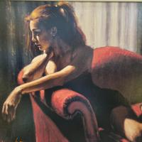 Fabian Perez Hand Embellished Limited Edition Artists Proof Print “rojo Sillon III” with Certificate of Authenticity (5 of 10) Fabian Perez Hand Embellished Limited Edition Artists Proof Print “rojo Sillon III” with Certificate of Authenticity (5 of 10)