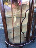Antique Walnut China Display Cabinet (10 of 10) Antique Walnut China Display Cabinet (10 of 10)