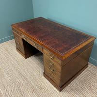 Large Quality Antique Mahogany Pedestal Desk (5 of 8) Large Quality Antique Mahogany Pedestal Desk (5 of 8)