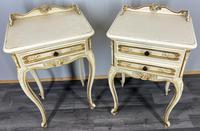 Pair of Bedside Tables Vintage Shabby Chic Nightstands Cabinets (1 of 11)