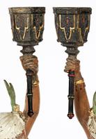Pair of Continental, Probably French, Cold Painted Metal Figural Candlesticks (4 of 27) Pair of Continental, Probably French, Cold Painted Metal Figural Candlesticks (4 of 27)