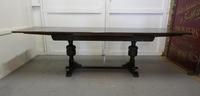 Large Dark Oak Refectory Extending Table (4 of 12) Large Dark Oak Refectory Extending Table (4 of 12)