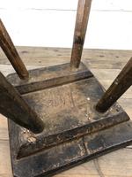 Antique Elm Four Leg Stool (9 of 9) Antique Elm Four Leg Stool (9 of 9)