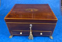 Georgian Mahogany Jewellery Box with Front Drawer (17 of 17) Georgian Mahogany Jewellery Box with Front Drawer (17 of 17)