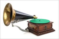 Antique Columbia Gramophone Model AJ. Side Crank. USA, Circa 1903 (1 of 20)