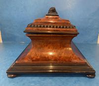 Victorian Burr Cedar & Ebony Shaped Tea Caddy (4 of 20) Victorian Burr Cedar & Ebony Shaped Tea Caddy (4 of 20)
