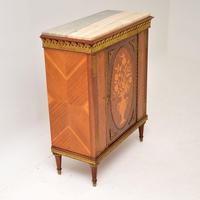 Antique French Inlaid Marquetry Marble Top Cabinet (4 of 9) Antique French Inlaid Marquetry Marble Top Cabinet (4 of 9)