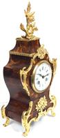 Antique French Shell & Ormolu 8-Day Striking Mantel Clock Rococo Boulle Case Segment Dial Signed (6 of 13) Antique French Shell & Ormolu 8-Day Striking Mantel Clock Rococo Boulle Case Segment Dial Signed (6 of 13)