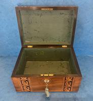 Victorian Walnut Jewellery Box with Tunbridge Ware Inlaid Bands (10 of 11) Victorian Walnut Jewellery Box with Tunbridge Ware Inlaid Bands (10 of 11)