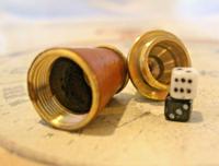Vintage Pocket Watch Chain Fob 1960s Brass & Leather Gambling Fob With Dice (6 of 10) Vintage Pocket Watch Chain Fob 1960s Brass & Leather Gambling Fob With Dice (6 of 10)