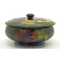 A Walter Moorcroft Hibiscus Lidded Bowl C.mid 20thc (3 of 7) A Walter Moorcroft Hibiscus Lidded Bowl C.mid 20thc (3 of 7)