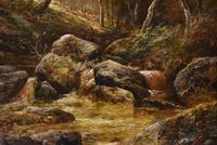 Oil Painting by Joseph Thors "The Stream Through The Woods" (3 of 5) Oil Painting by Joseph Thors "The Stream Through The Woods" (3 of 5)
