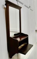 Victorian Mahogany Cloakroom Wall Mirror with Towel Rail (6 of 6) Victorian Mahogany Cloakroom Wall Mirror with Towel Rail (6 of 6)