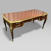 François Linke French Louis XVI Ormolu Kingwood Bureau Plat Desk, c.1889