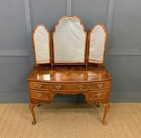 Burr Walnut Bow Fronted Dressing Table (18 of 19) Burr Walnut Bow Fronted Dressing Table (18 of 19)