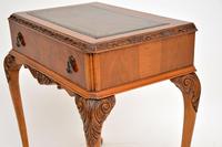 Antique Burr Walnut Leather Top Writing Table / Desk (10 of 10) Antique Burr Walnut Leather Top Writing Table / Desk (10 of 10)